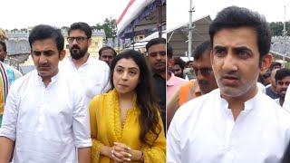 Cricketer Gautam Gambhir With Wife Visits Tirumala  Reacts On India Won T20 World Cup 2024