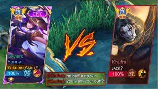 AKIRA FANNY VS PRO KHUFRA IN SOLO RANK SUPER HARD GAME