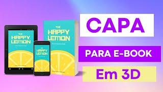  Como fazer capa para ebook em 3D Profissional pelo celular Mockup para ebook