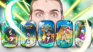 APRO 5 NUOVE MINI TIN POKEMON ZENIT REGALE - Pokemon TCG Mini Tin Mary Dandel Beet Hop e Sonia