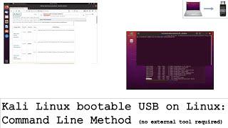 Create Kali Linux Bootable USB on Linux   Command Line Method