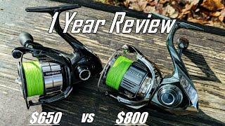 Shimano Stella vs Vanquish vs Daiwa Exist - 1 Year Reel Review