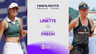 Magda Linette vs. Magdalena Frech  2024 Prague Final  WTA Match Highlights