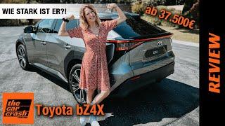 Toyota bZ4X im Fahrbericht 2022 Wie gut ist Toyotas ERSTES Elektroauto ab 37.500€? Review  Test