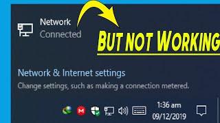 internet connected but browser not working windows 10  LAN showing internet access but not working