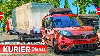 ETS 2 KURIERDIENST mit FIAT Doblò und kleinem Anhänger durch Heilbronn  EURO TRUCK SIMULATOR 2