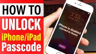 How to Unlock any iPhoneiPad without the Passcode? FIX iPhone is Disabled - Bypass iPhone Passcode