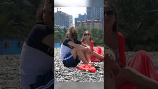  She made him wet ️ Crazy Beach Girl Prank #prank #crazygirl