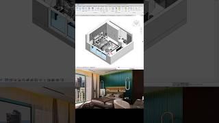 Bedroom Interior Animation  Revit + Enscape #bim #revit #enscape