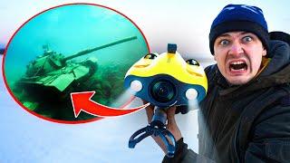 Found Military Tank Using Underwater Drone How did it get there?