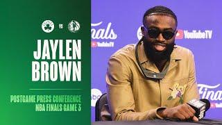 Jaylen Brown Postgame Press Conference  NBA Finals Game 3 vs. Dallas Mavericks
