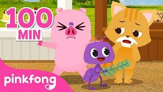 The Little Tiny Ant  + More  Kids Songs  Farm Animals  Pinkfong Baby Shark