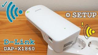 D-Link DAP-X1860 Wi-Fi 6 extender dual band • Unboxing installation configuration and test