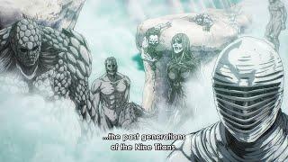 Ymir Awakens 9 Titan Shifters from the past to Protect Eren English Sub