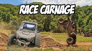 UTV CARNAGE WRECKS AND SENDS from the Rally at the Creek Event at Ride Royal Blue