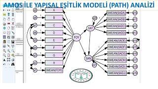 #amos  ile Yapısal Eşitlik #modeling  Yol Analizi #path Analizi  #excel den Worde Raporlama