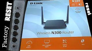 How To Reset D-Link Wireless N300 DIR 612 DIR 615 DIR 650 Router