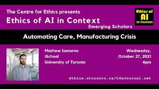 Mathew Iantorno Automating Care Manufacturing Crisis