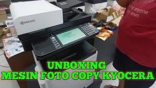 Unboxing Mesin foto copy mini kyocera M2040DN