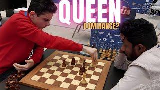 Queen vs Three Pieces  Who Wins? IM Ediz vs GM Adhiban  World Rapid 2023