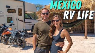 Camping on a SECRET Beach in Baja Dreamy RV Life in Mulege Mexico