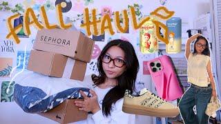 fall haul  hollister sephora sonny angel adidas & more