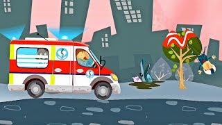 Little Hospital cartoon game for kids  Ambulance responding to call
