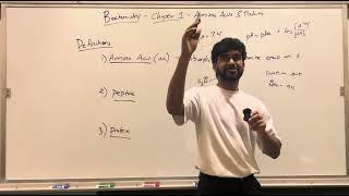 MCAT Biochemistry Chapter 1- Amino Acids Peptides and Proteins Part 1