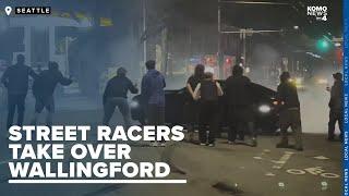 Street racing sideshow takes over Seattles Wallingford neighborhood