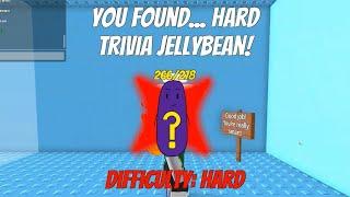 How to get HARD TRIVIA Jellybean in FIND THE JELLYBEANS Roblox