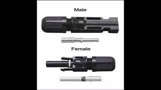 MC4 Connectors Male And Female The Difference