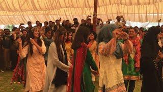 Girls Attan on Pashto Song in GCU Lahore Pashtun Culture Day