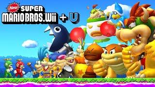New Super Mario Bros Wii + U - Full Game 100% Walkthrough 2 Player