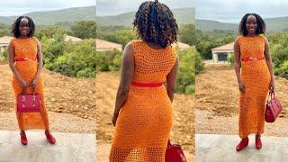 How To Crochet A Long Dress  Easy Step By Step Tutorial For Beginners