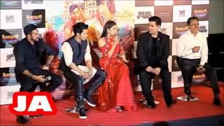 Varun Aliaa And Karan Interact With Media At The Trailer Launch of Badrinath Ki Dulhania