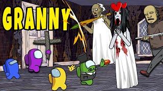 AMONG US vs. GRANNY GRANDPA and Crazy SLENDRINA  Toonz Funny Animation