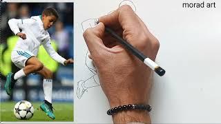How to draw Cristiano Ronaldo Jr. step by step for beginners