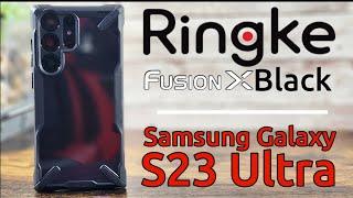 Ringke Fusion X Clear Black  Samsung Galaxy S23 Ultra