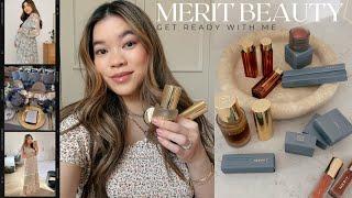 MERIT BEAUTY FULL FACE REVIEW Pink Blush Maternity Dress Try On Haul & Discount Code  GRWM VLOG