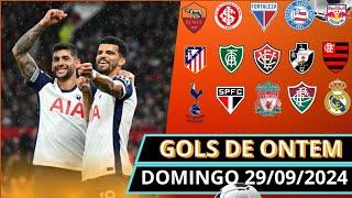 ️ OS GOLS DE ONTEM DESTE DOMINGO 29092024 GOLS DE HOJE GOLS DO DIA GOLS DA RODADA