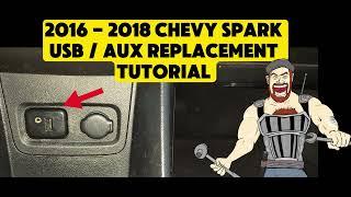 2016 - 2018 CHEVY SPARK USB PORT - AUX JACK REPLACEMENT TUTORIAL