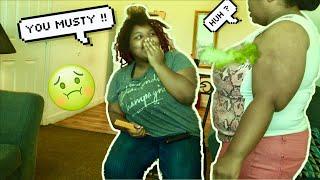 Smelling MUSTY Prank on daughter She almost GAGGED 