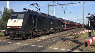 189 092-0 DB Cargo With Auto Train at Blerick the Netherlands July 18-2024 Railfan video
