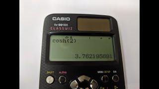 How to Calculate Cosh Sinh Tanh on Casio fx991ex Calculator