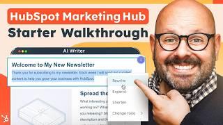 HubSpot Marketing Hub Starter Plan Walkthrough 2024