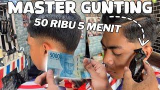 MODEL KOREA 50 RIBU 5 MENIT ??  MASTER BARBERSHOP ALYM