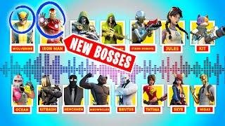 *NEW BOSSES* All Fortnite Character Voicelines + *NEW* Boss Voicelines Wolverine Iron Man...
