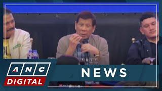 I dont have serious qualms with him Ex-President Duterte claims no bad blood with Marcos  ANC