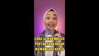 Cara Jawab Ngeles Pertanyaan Susah Wawancara Kerja #Short #tipskerja #BUMN #tipsinterview #interview