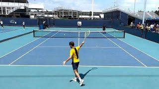 Richard Gasquet & Yoshohito Nishioka 2023 Miami Open Practice - Court Level 4K